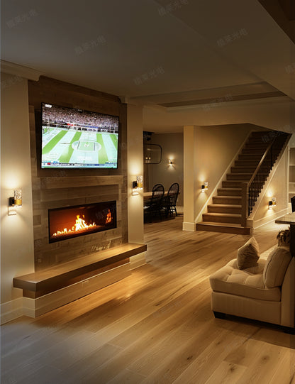 LOHASLED 夜灯，从黄昏到黎明自动亮起，可调光，2 件装，气泡亚克力设计